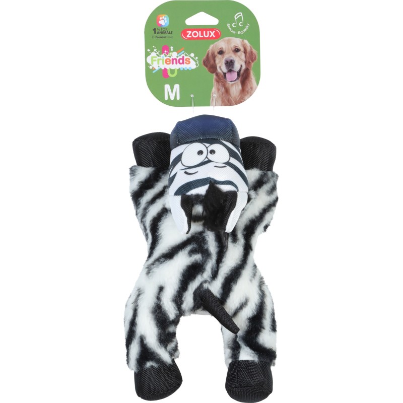 Jouet Caleb Le Zebre Taille M ±25cm