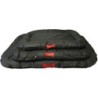 Matelas Outdoor 120x80cm Noir Avec Broderie Os Rouge - Coussin pour chiens