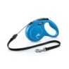 Flexi 2  M Medium 5 Mètres BLEU - Laisse enrouleur bleue pour chien avec cordon