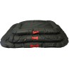 Matelas Outdoor 120x80cm Noir Avec Broderie Os Rouge - Coussin pour chiens