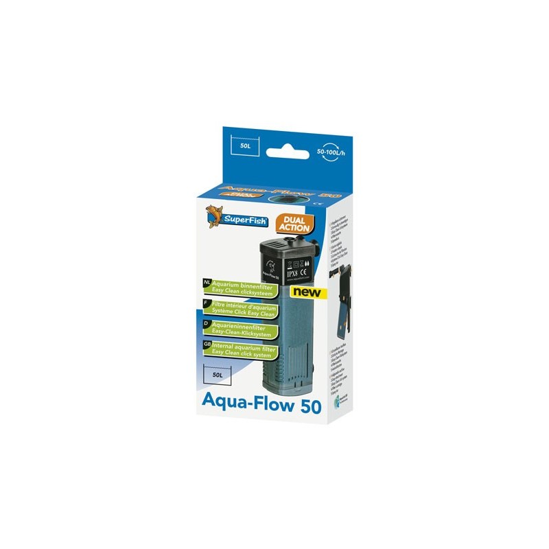 Aqua-Flow 50 Filtre Interne Biologique 100L/H