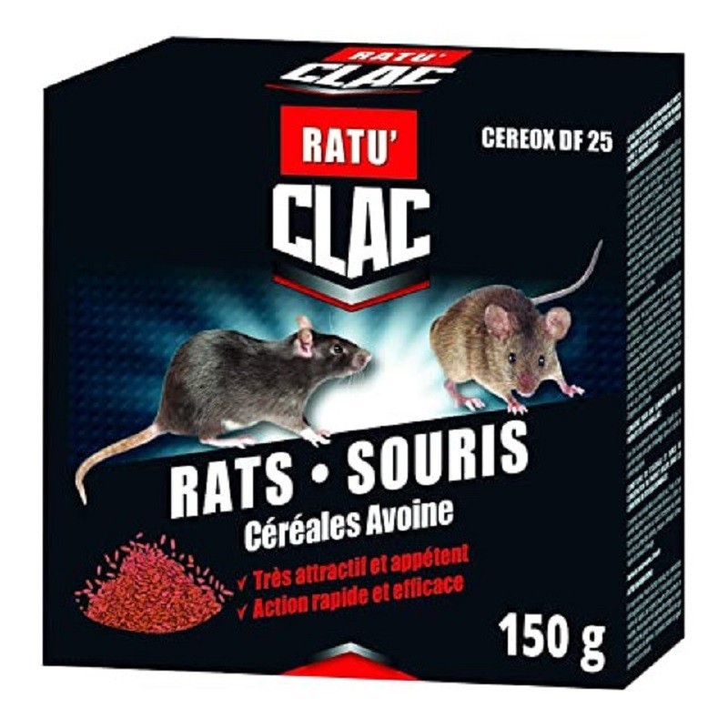 RATICIDE CEREALES AVOINE 150G.