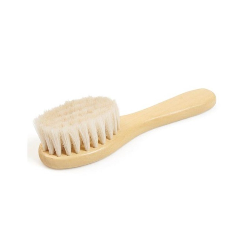 BROSSE DOUCE CHAT 17cm - brosse manche en bois