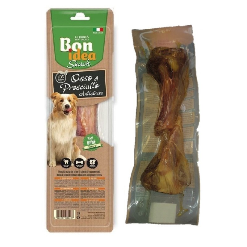 Os de Jambon Moyen sous vide (Lot de 2) - Bon idea - Friandises pour chiens