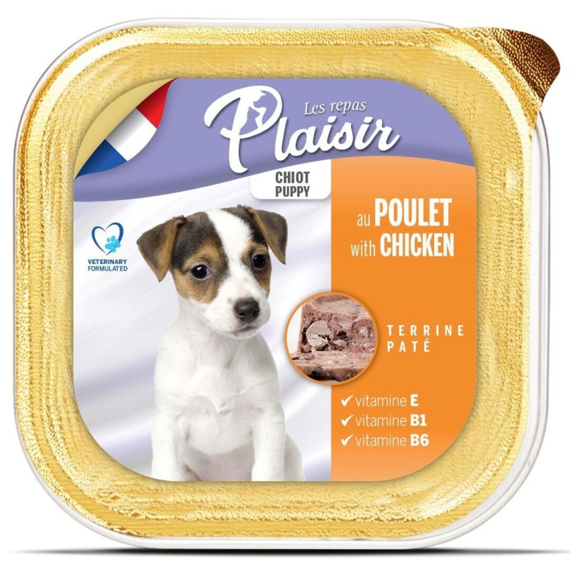 Pâtée pour chiots au poulet - Repas Plaisir - 150g