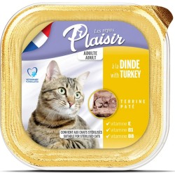 Pâtée pour chats goût dinde...