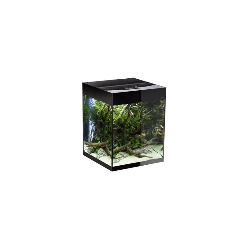 AQUARIUM SET GLOSSY CUBE D&N NOIR