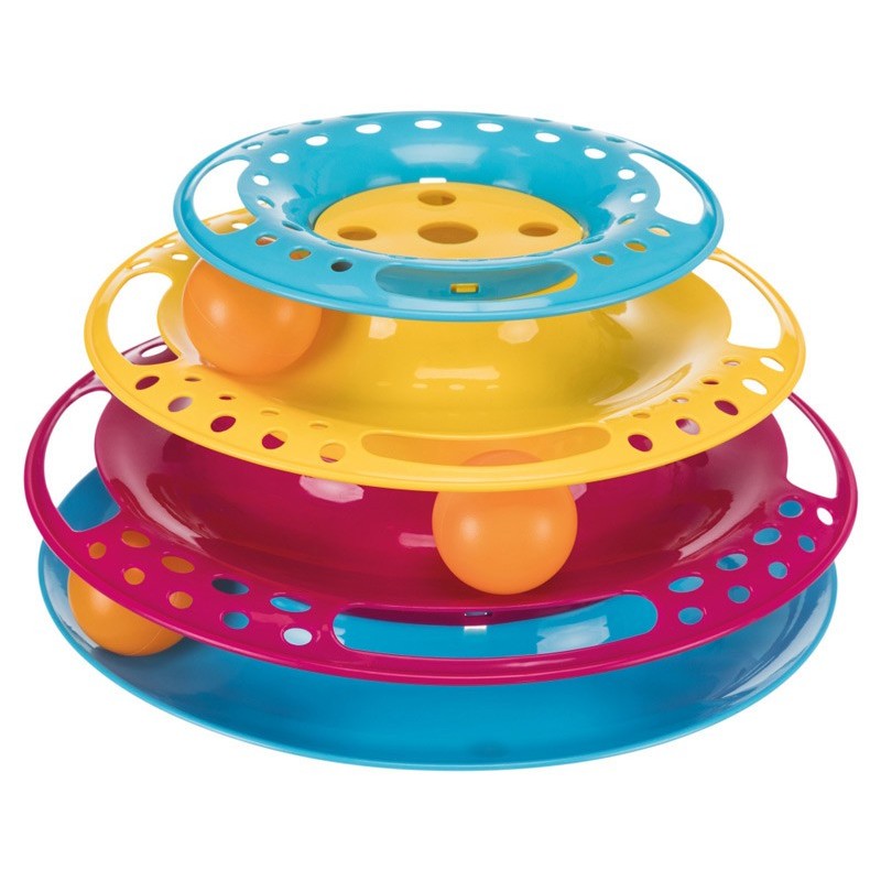 Tour de jeu pour chats Catch the Balls, plastique ø 25 × 13 cm