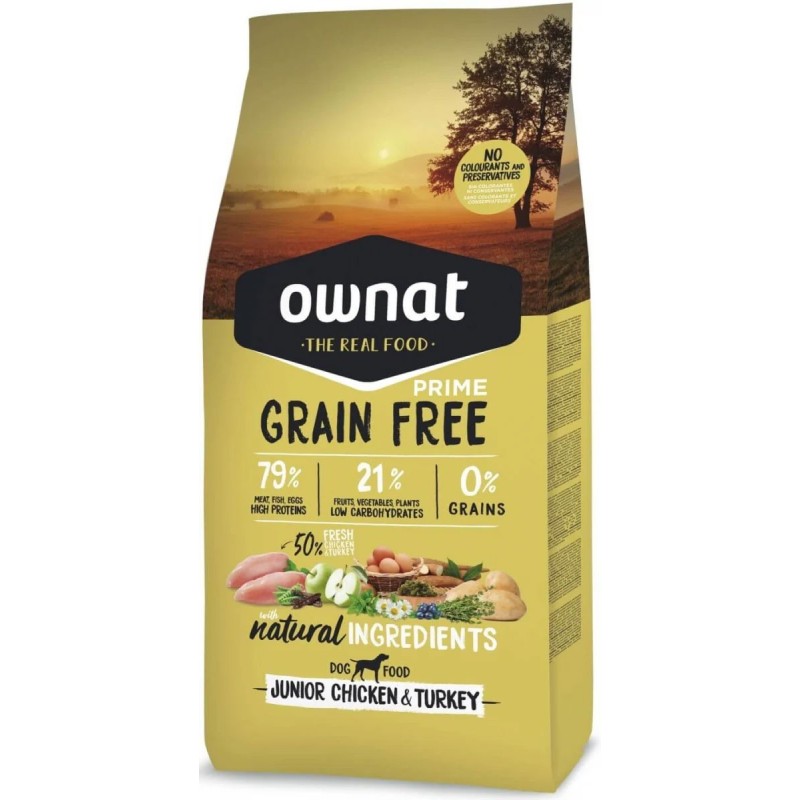 Ownat Chien GF Prime Junior Poulet/Dinde 3kg