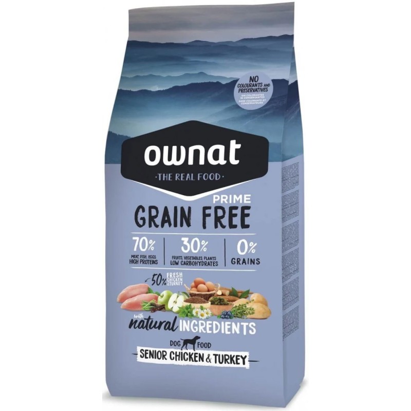 Ownat Chien GF Prime Senior Poulet/Dinde 3kg