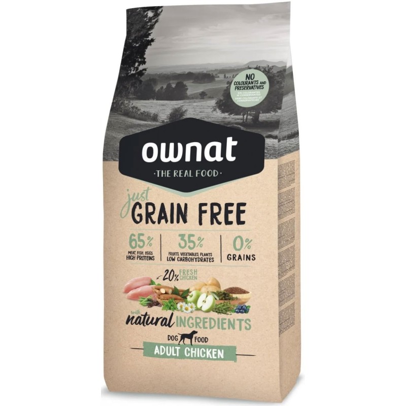 Ownat Chien Just GF Adult Poulet 14kg