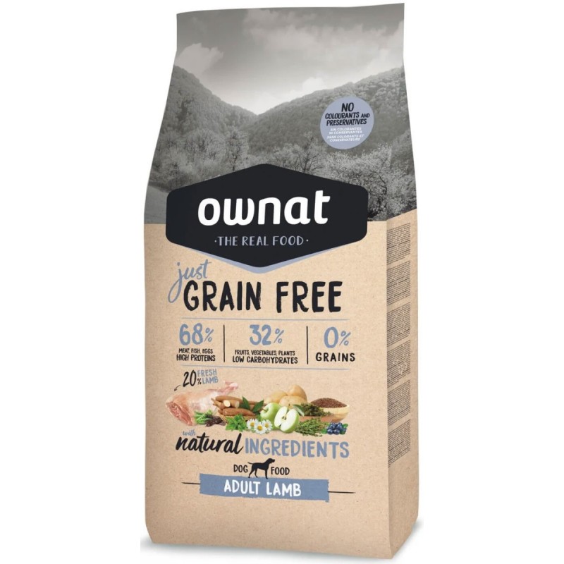 Ownat Chien Just GF Adult Agneau 14kg