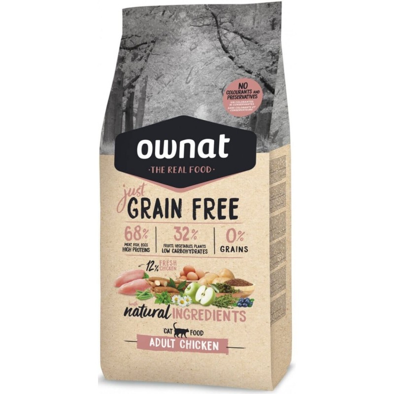 Ownat Chat Just GF Adult Poulet 3kg