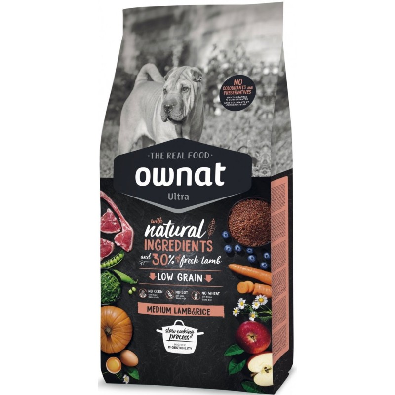 OWNAT - Chien Ultra Medium Agneau - 14kg