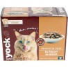 Yock Pochons Chats Adultes Viande Gelée 12x100gr