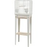 Cage Oiseau Chic Loft S Blanc + Meuble