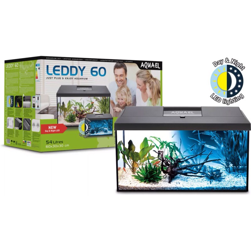 AQUARIUM LEDDY 60 D&N NOIR 2.0