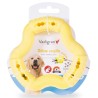 JOUET CHIEN TPR ANNEAU YELLOW VANILLE 12CM