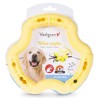 JOUET CHIEN TPR ANNEAU YELLOW VANILLE 21CM