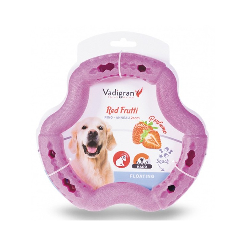 JOUET CHIEN TPR ANNEAU RED FRUTTI 21CM