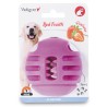 JOUET CHIEN TPR BALLE FRAISE 8CM