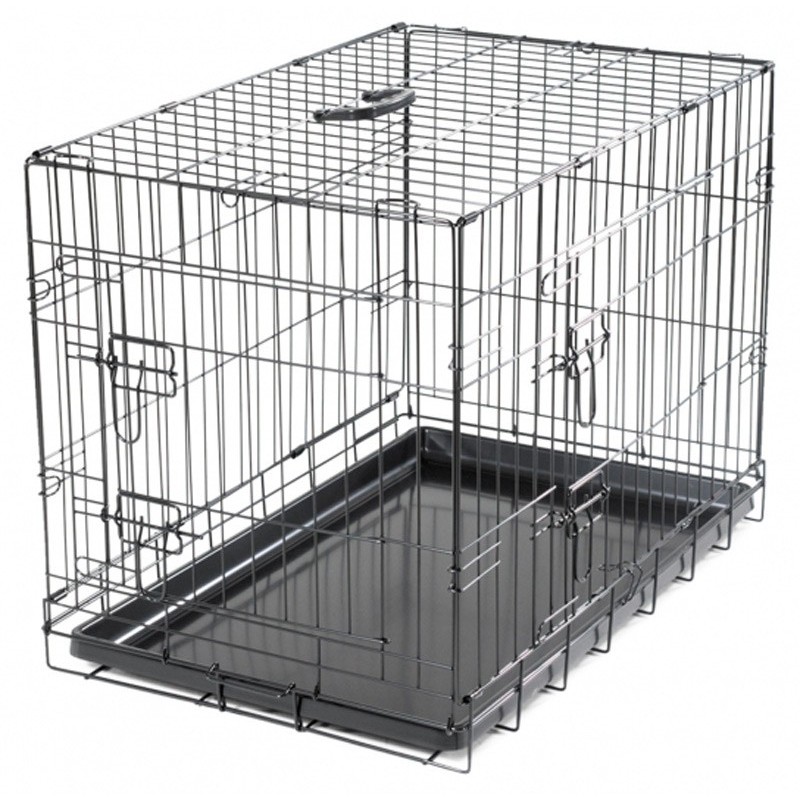 T77 - Cage Fer Pliante Classic Noir 77,5x48,5x55,5Cm