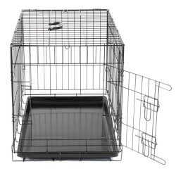 T77 - Cage Fer Pliante Classic Noir 77,5x48,5x55,5Cm