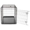 T122 - Cage Fer Pliante N°6 Noir 122x74,5x80,5Cm