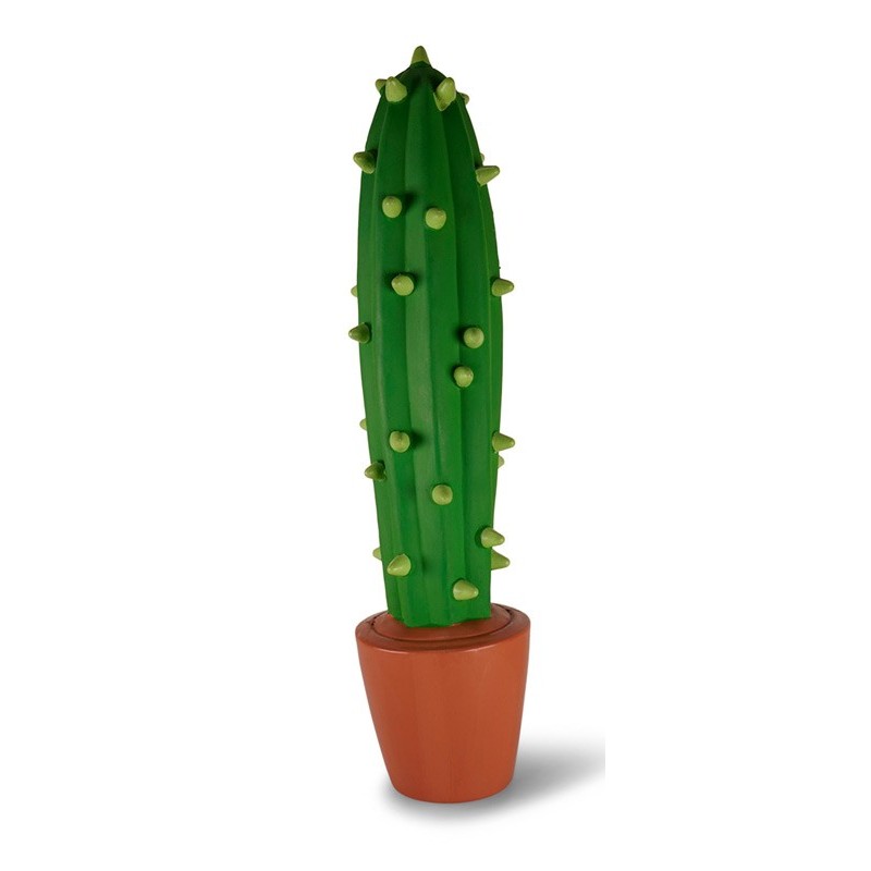 Jouet chien latex cactus en pot 22,5cm