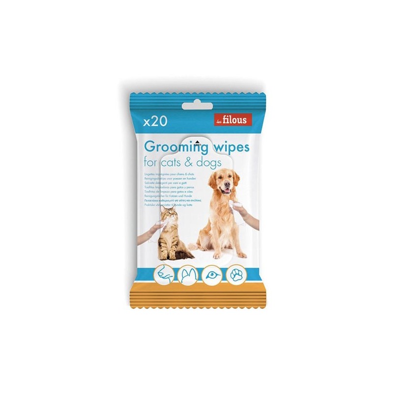 GROOMING WIPES lingettes nettoyantes x20pcs