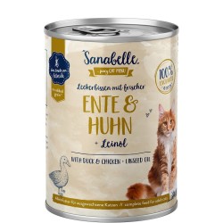 SANABELLE BOITE CANARD & POULET 400Gr