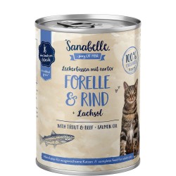 SANABELLE BOITE TRUITE & BOEUF 400Gr