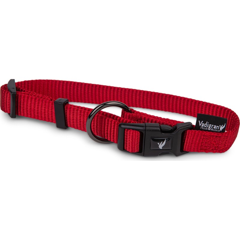 Collier Nylon 10Mm 25/35Cm Rouge