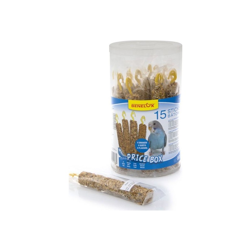 Box de 15 Baguettes Perruches - 4 Gouts