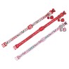 COLLIER CHAT CHARM ROUGE 10mm 20/30cm