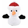 Jouet Chat Bonhomme De Neige 14 Cm  Noel