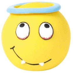 Jouet Balle Smiley Jaune Latex 6Cm