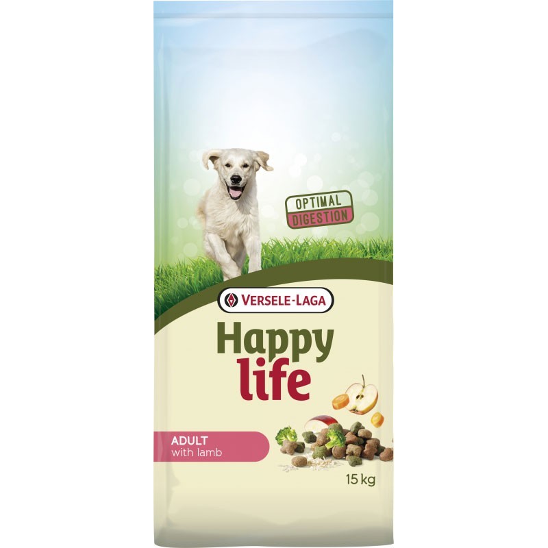 Adult Agneau 15Kg - Happy Life - Croquettes chiens adultes