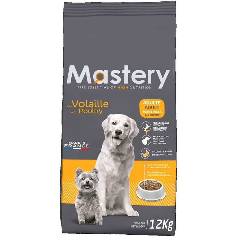 Mastery Chien Volaille 12Kg - Croquettes pour chiens adultes