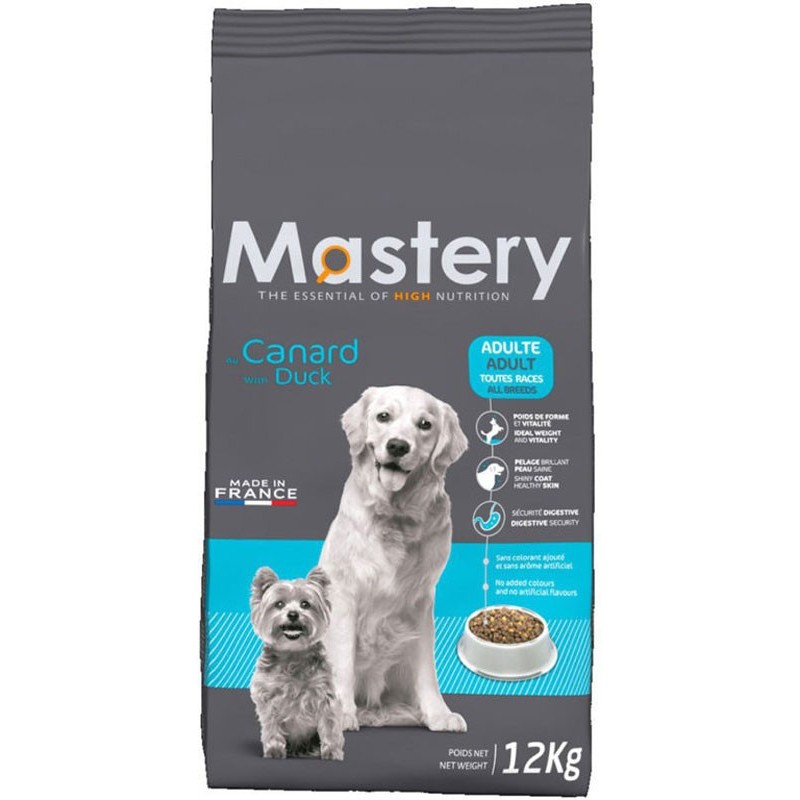 Mastery Chien Canard 12Kg - Croquettes pour chiens adultes