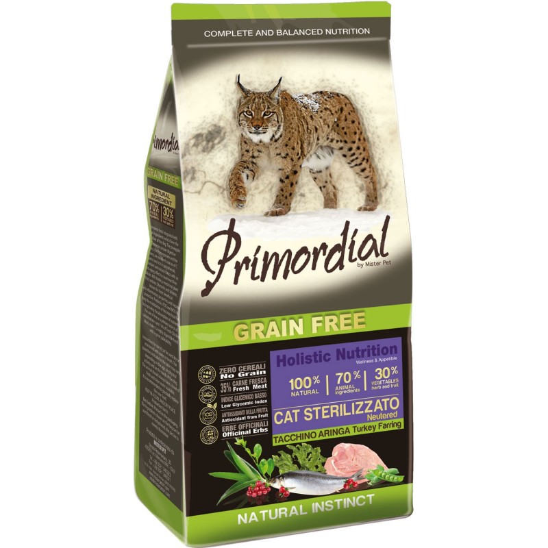 Primordial Chat Sterilised Dinde - Hareng 2 Kg