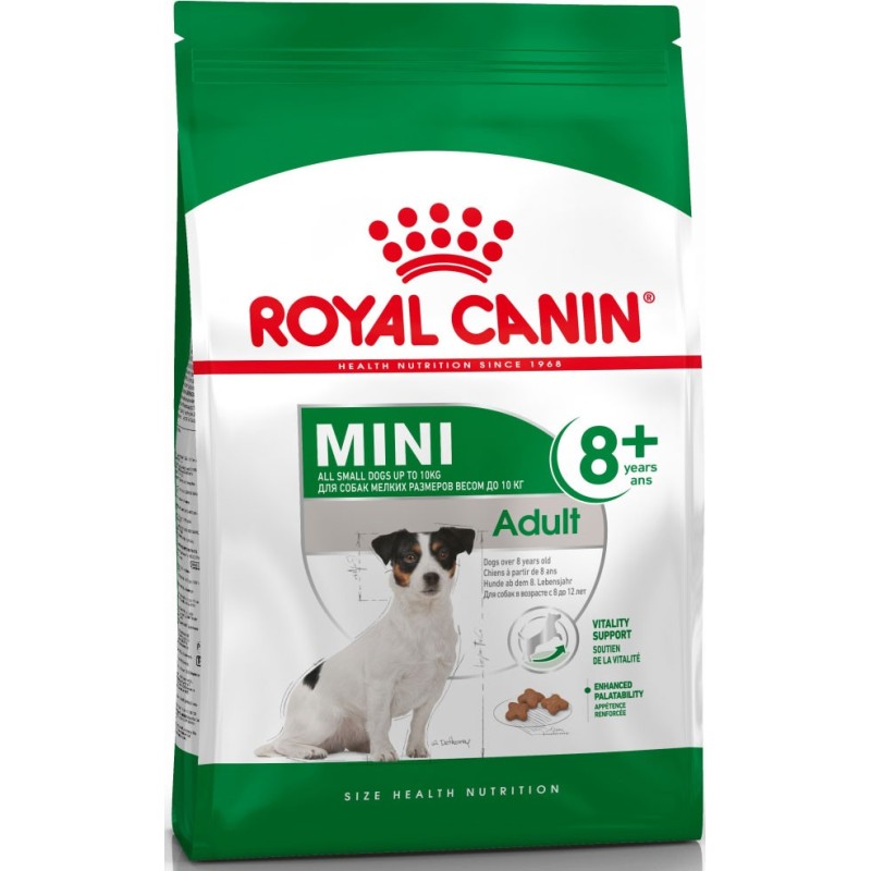 Mini Adult +8 ans (2Kg) - Royal Canin - Croquettes chiens de petites tailles