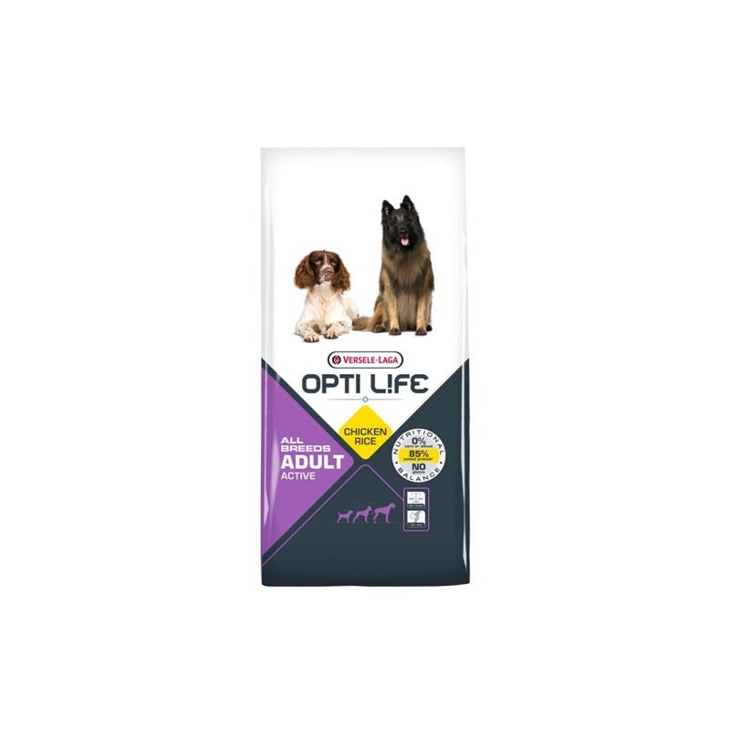 Adult Active 12.5Kg - Opti-Life - Croquettes chiens adultes