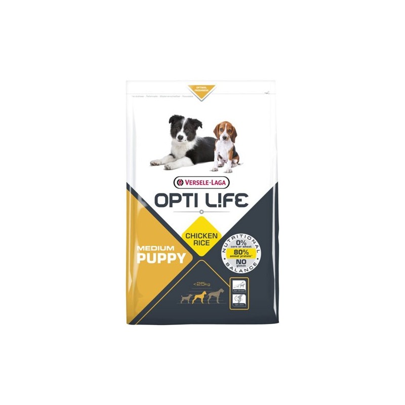 Medium Puppy 12.5Kg - Opti-Life - Croquettes chiots adultes