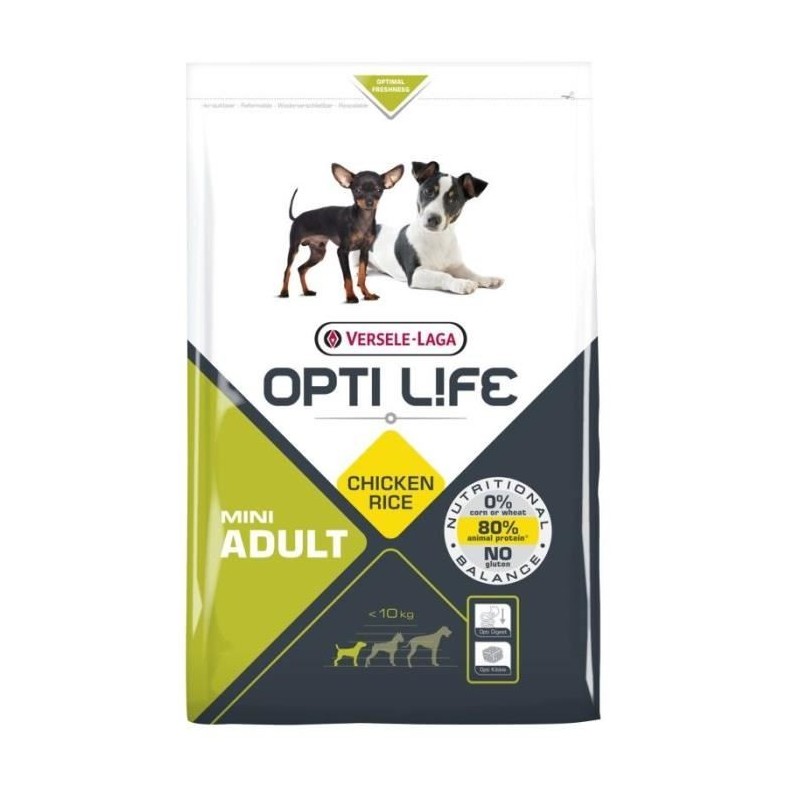 Mini Adult 2.5Kg - Opti-Life - Croquettes chiens adultes