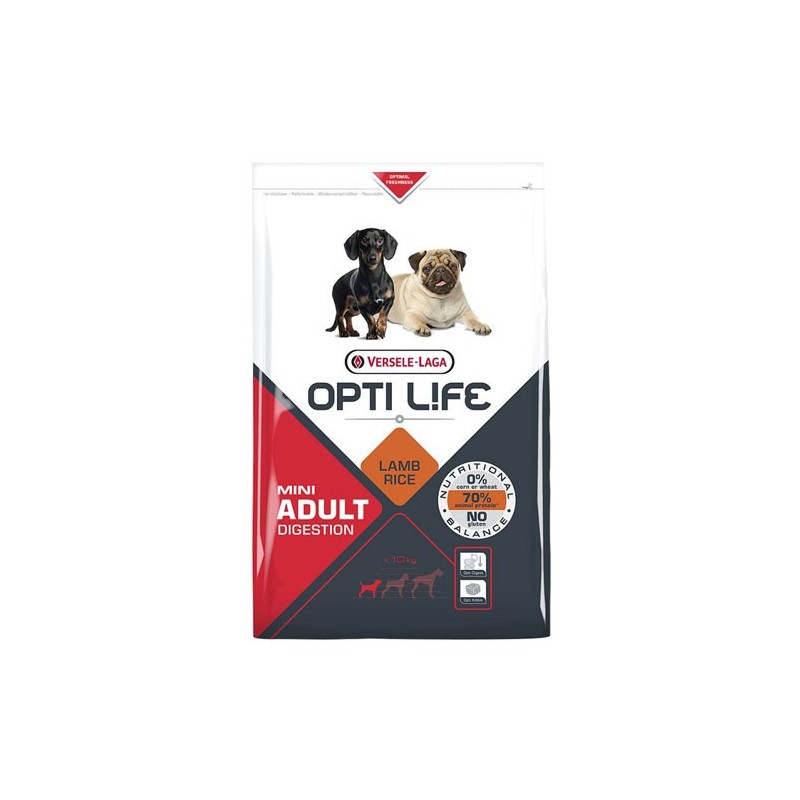 Mini Adult Digestion 2.5Kg - Opti-Life - Croquettes chiens adultes