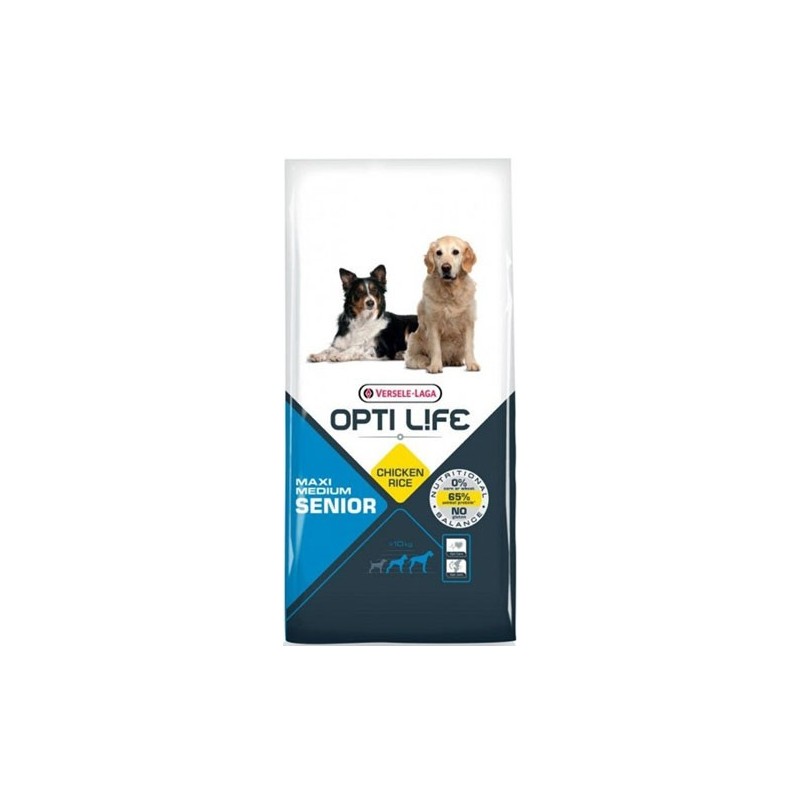 Medium & Maxi Senior 12.5Kg - Opti-Life  - Croquettes chiens seniors