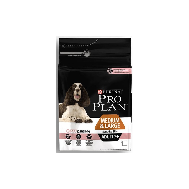 Medium & Large Senior Sensitive Skin 14Kg* - Pro Plan - Croquettes pour chiens seniors