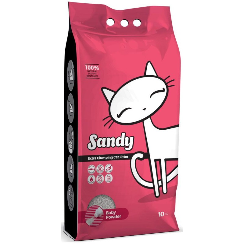 Litière Sandy Clumping Baby Powder 10kg