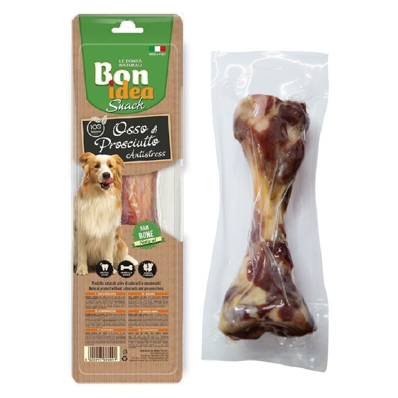 Os de Jambon Grand Modèle sous vide - Bon idea - Friandises pour chiens